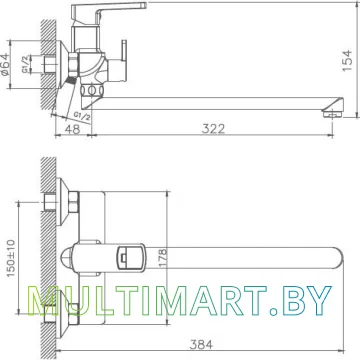 Смеситель Haiba HB22176 картинка 2